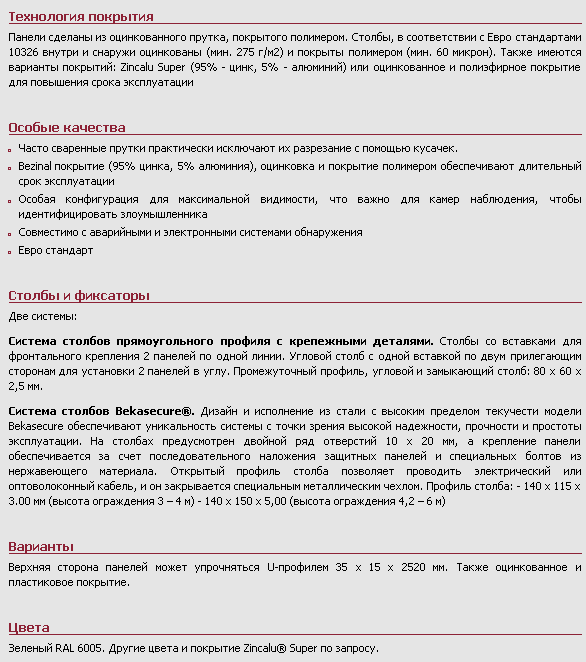 Панели Securifor®